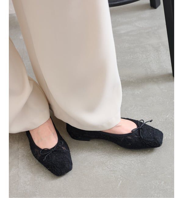  「スクエアソフトレースバレエ」|バレエシューズ|