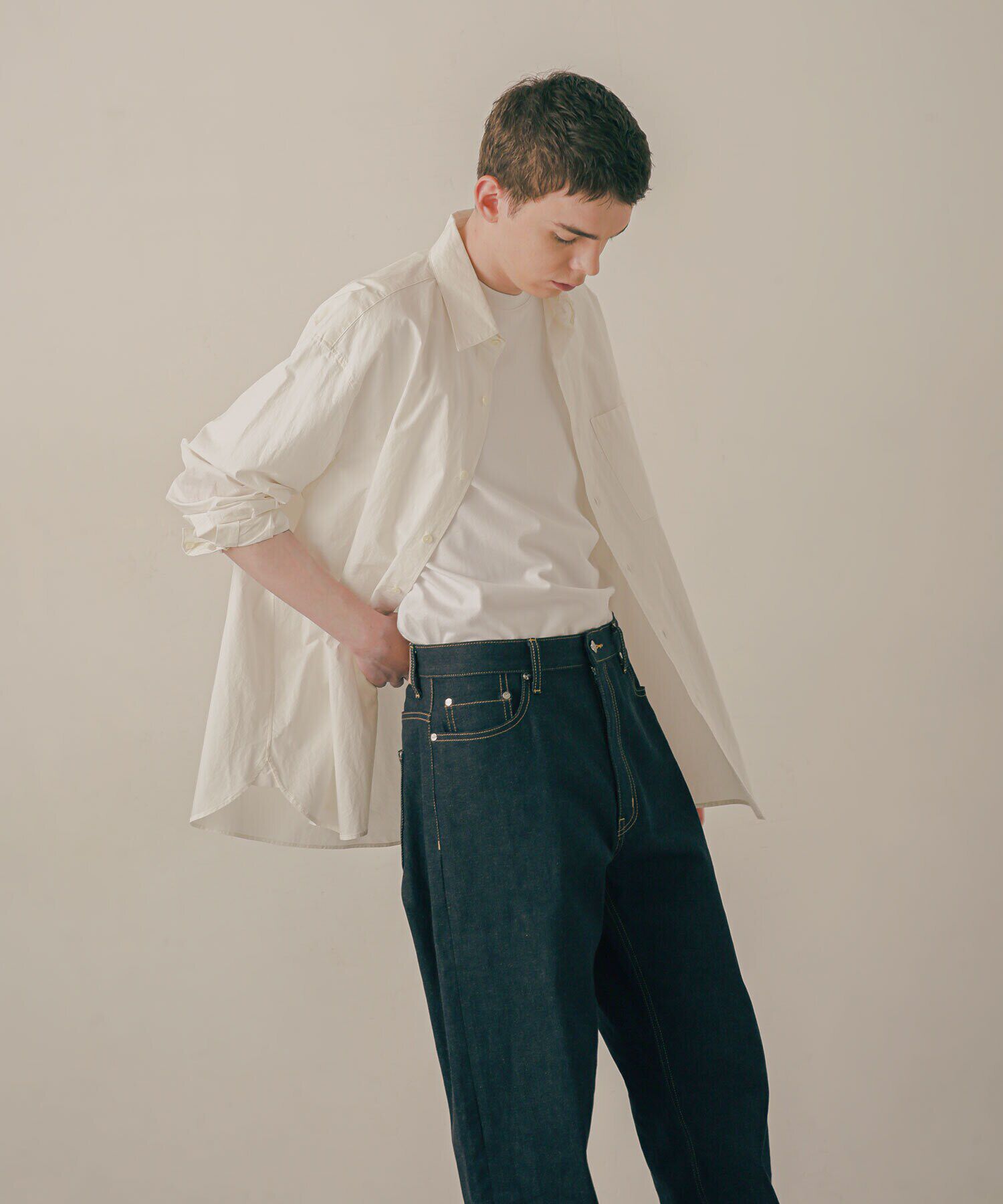 nano･universe「LB.03/｢ESSENTIAL LINE｣デタッチャブルカラーシャツ」|シャツ・ブラウス|