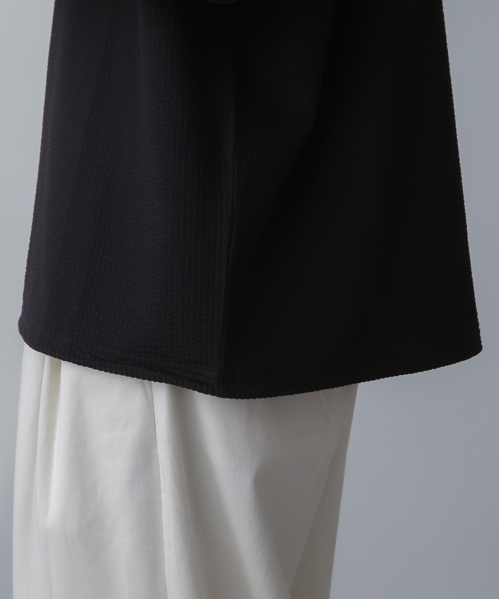 nano･universe「シルケットサッカーワイドTシャツ 半袖」|Tシャツ・カットソー|