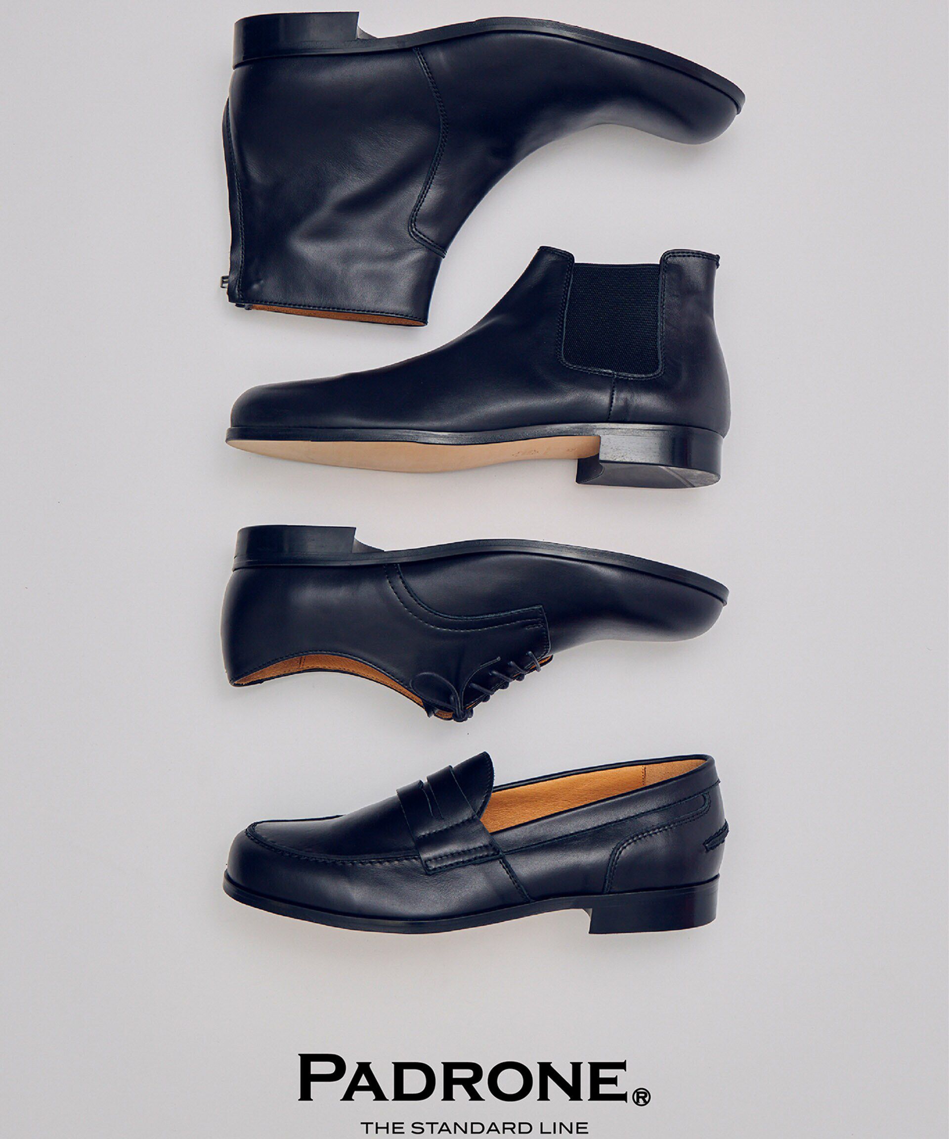 nano･universe「PADRONE THE STANDARD LINE/別注 BACK ZIP BOOTS / バックジップブーツ」|ビジネス・ドレスシューズ|