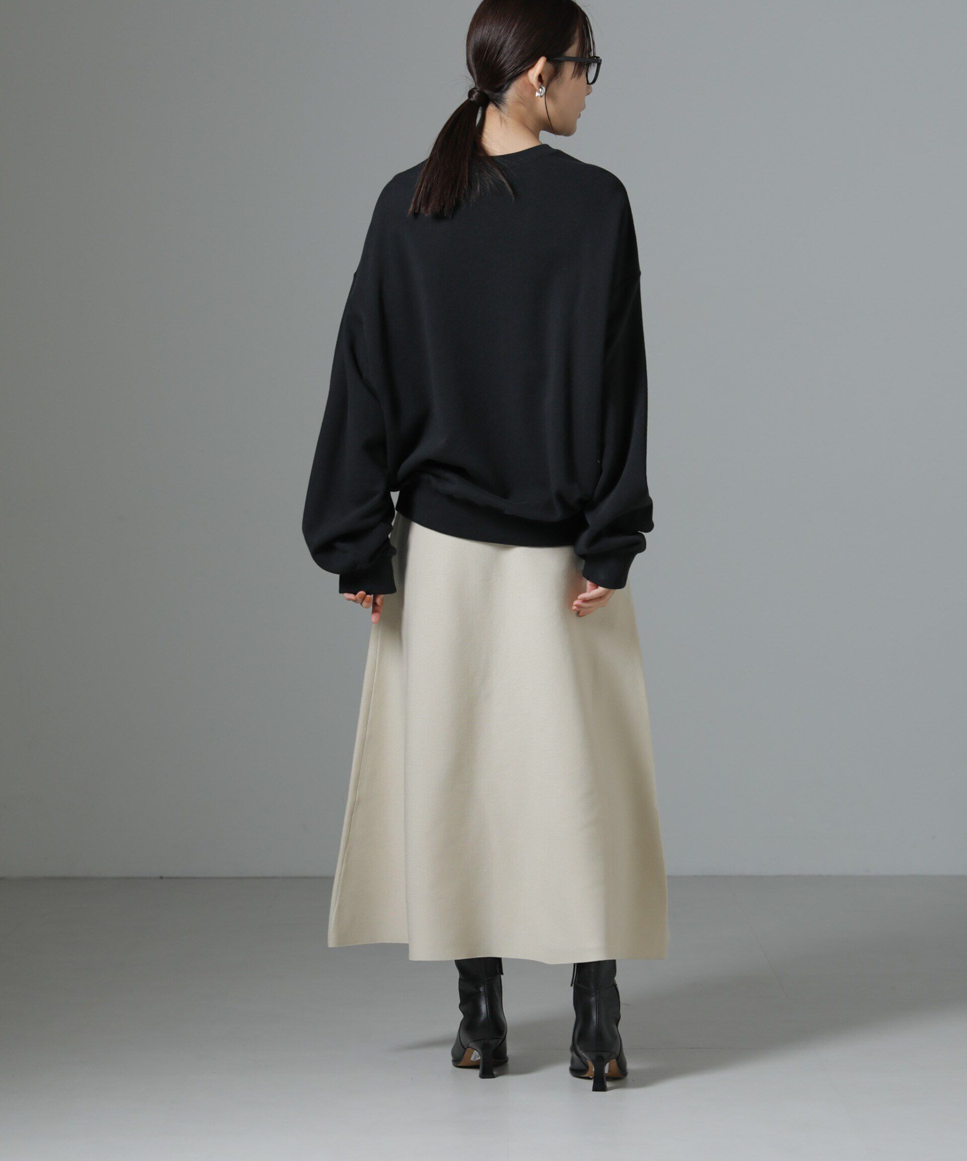 nano･universe「総針ニットフレアスカート(セットアップ可)」|スカート|