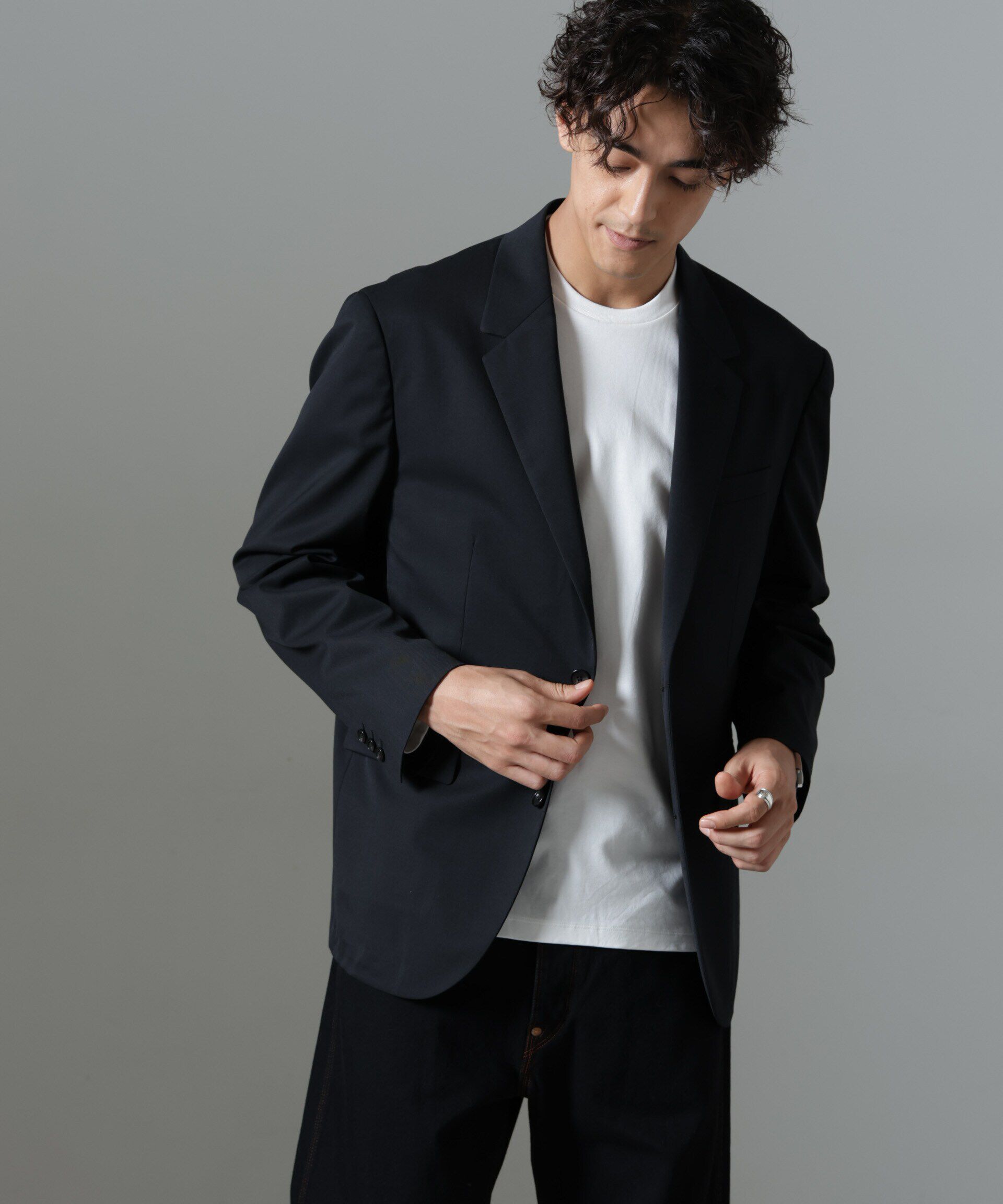 nano･universe「クラシックウールボクシージャケット(セットアップ可)」|スーツ|