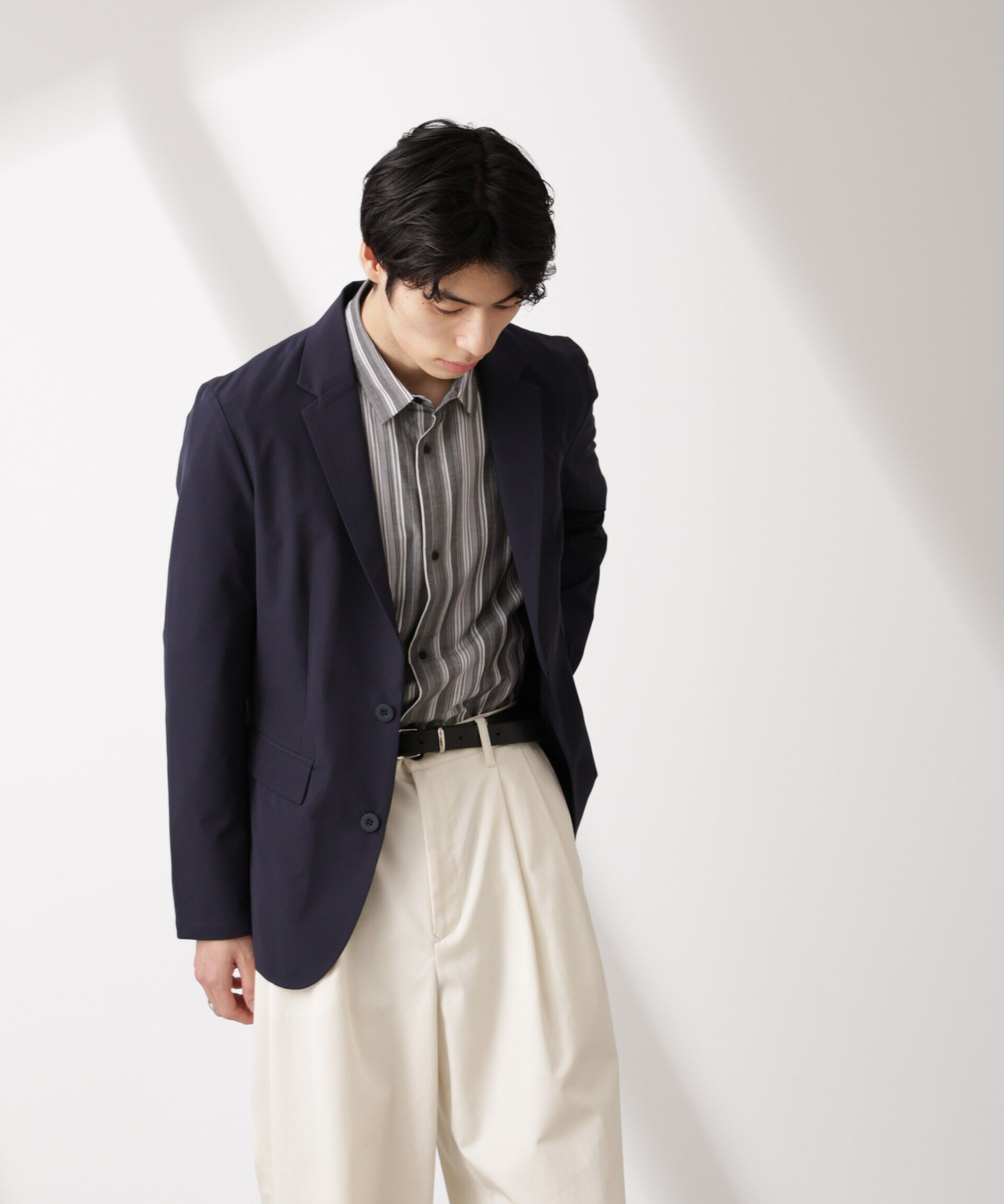 nano･universe「ライトウェイトストレッチ ジャケット(セットアップ可)」|テーラードジャケット|