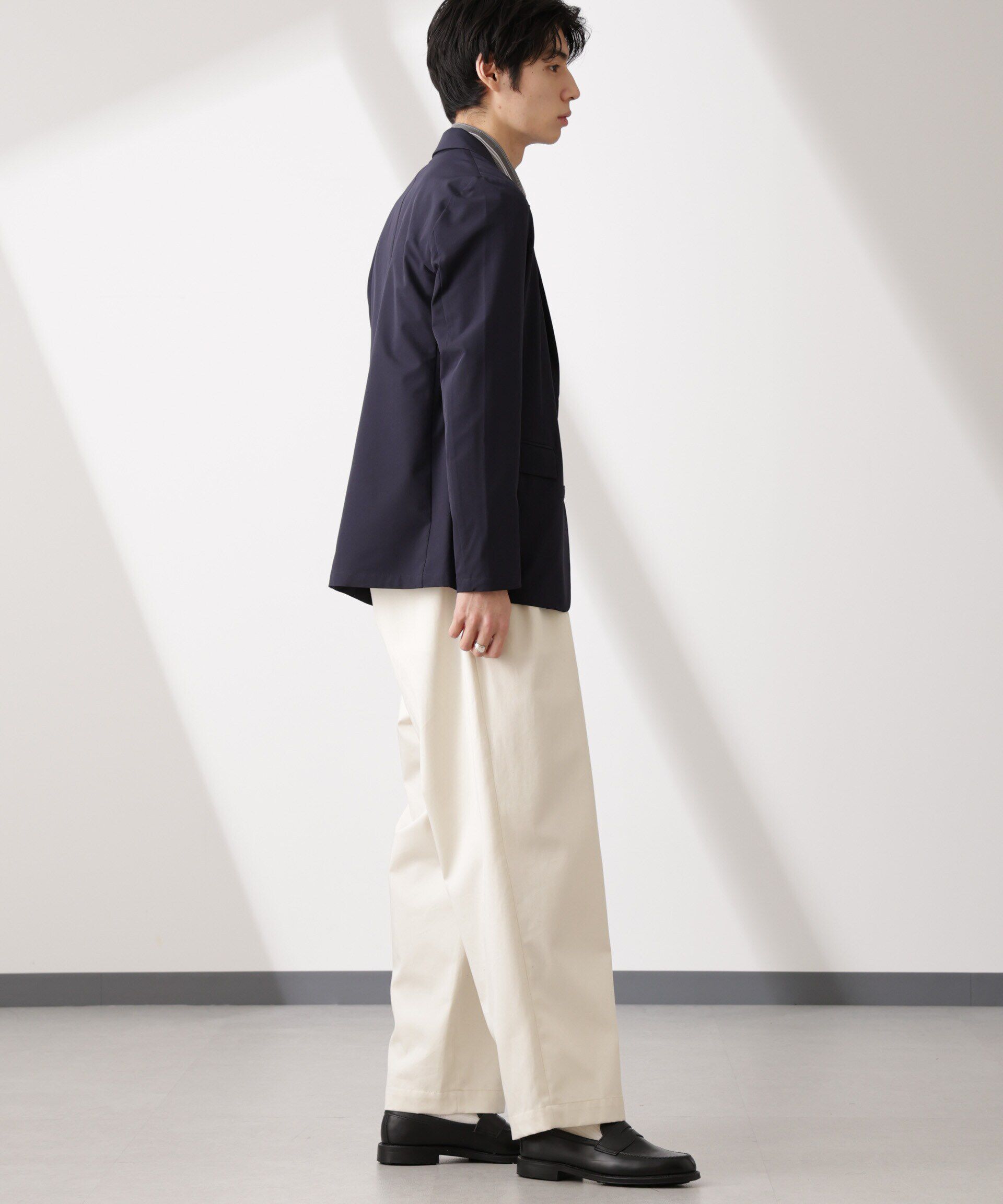 nano･universe「ライトウェイトストレッチ ジャケット(セットアップ可)」|テーラードジャケット|