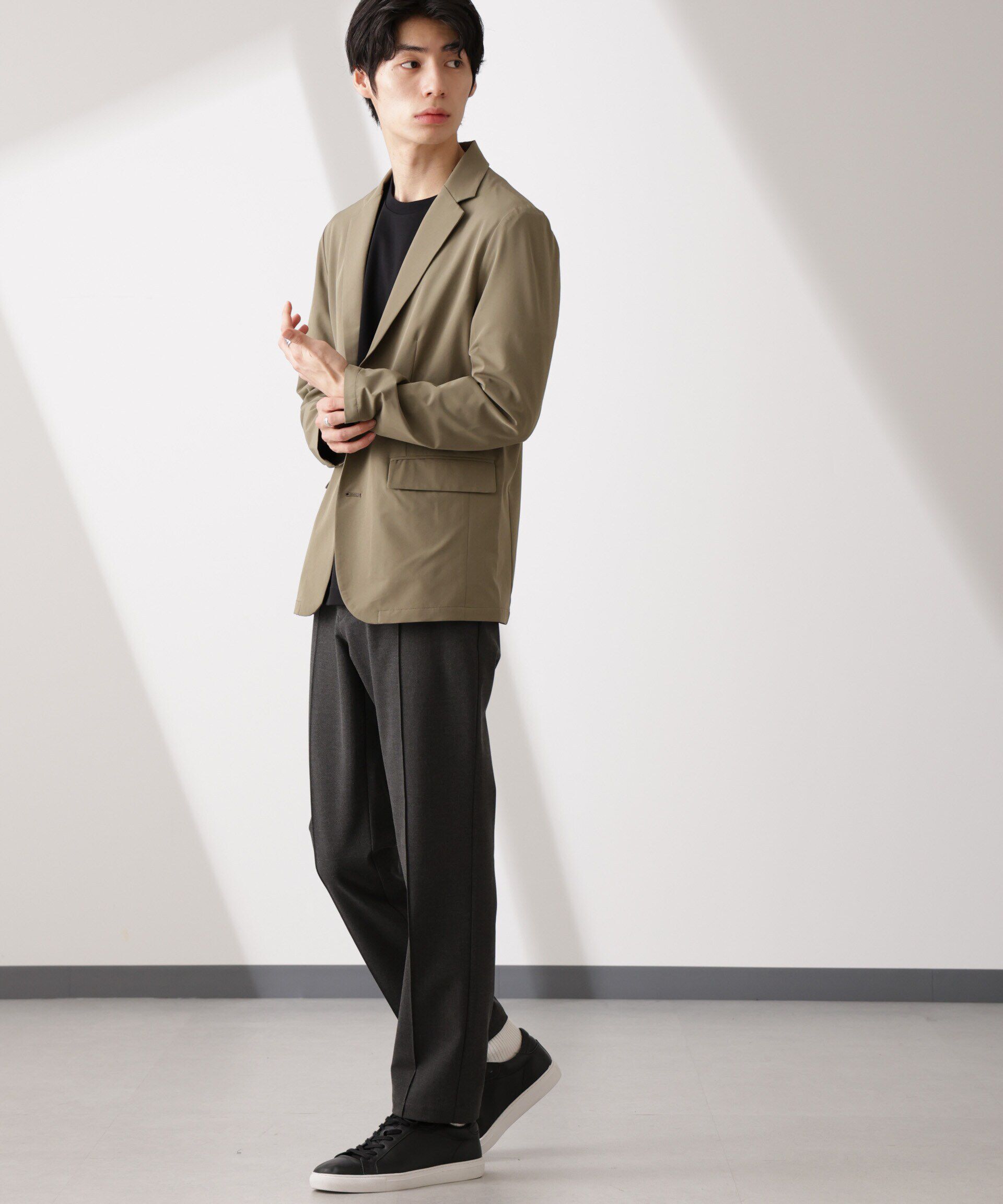 nano･universe「ライトウェイトストレッチ ジャケット(セットアップ可)」|テーラードジャケット|