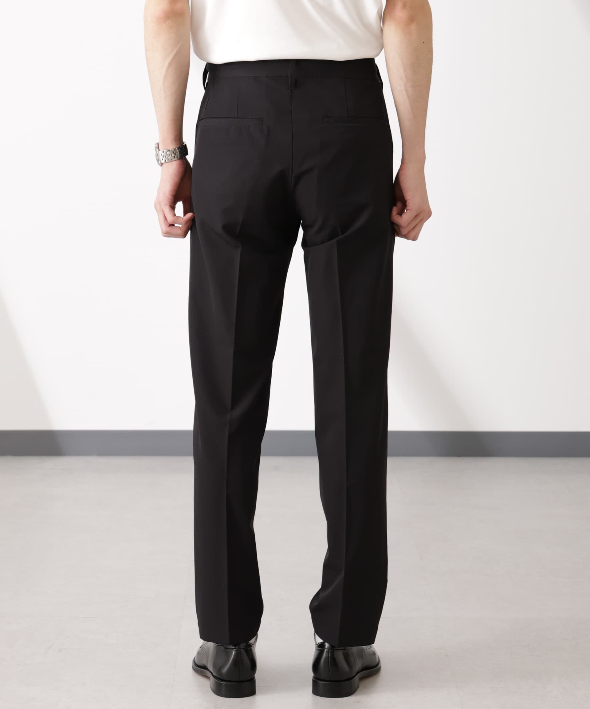 nano･universe「ライトウェイトストレッチ タイトスラックス(セットアップ可)」|チノ|