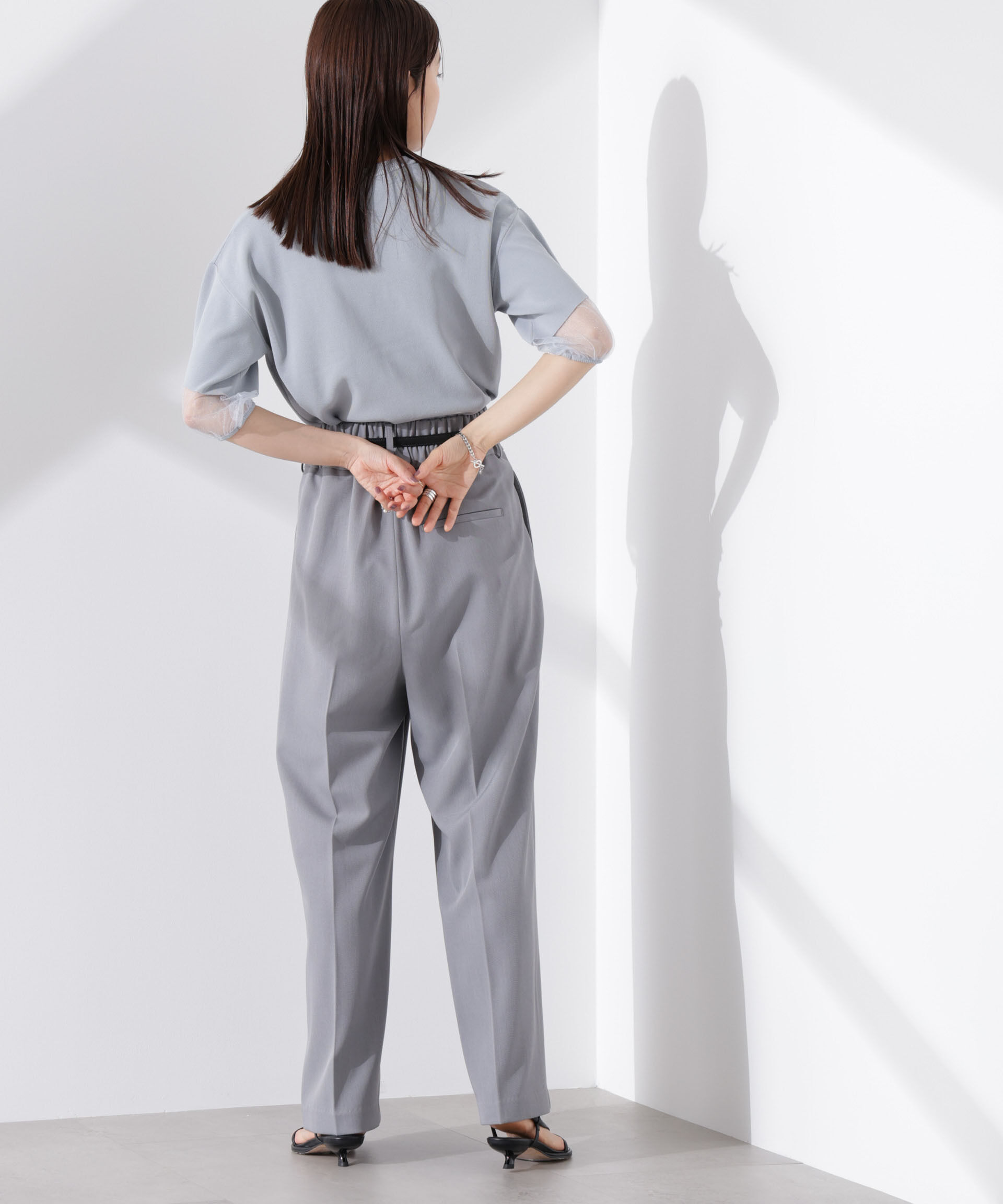 nano･universe「シアースリーブ・UVカット・接触冷感ニット」|ニット・セーター|