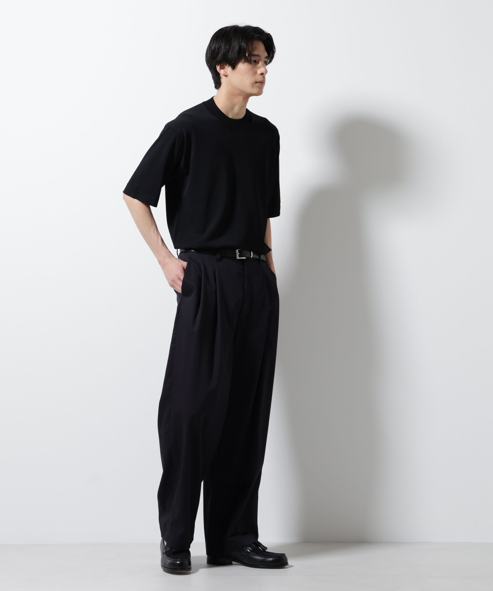 nano･universe「｢ELITE 7 FUNCTION｣モックネックニット」|ニット・セーター|