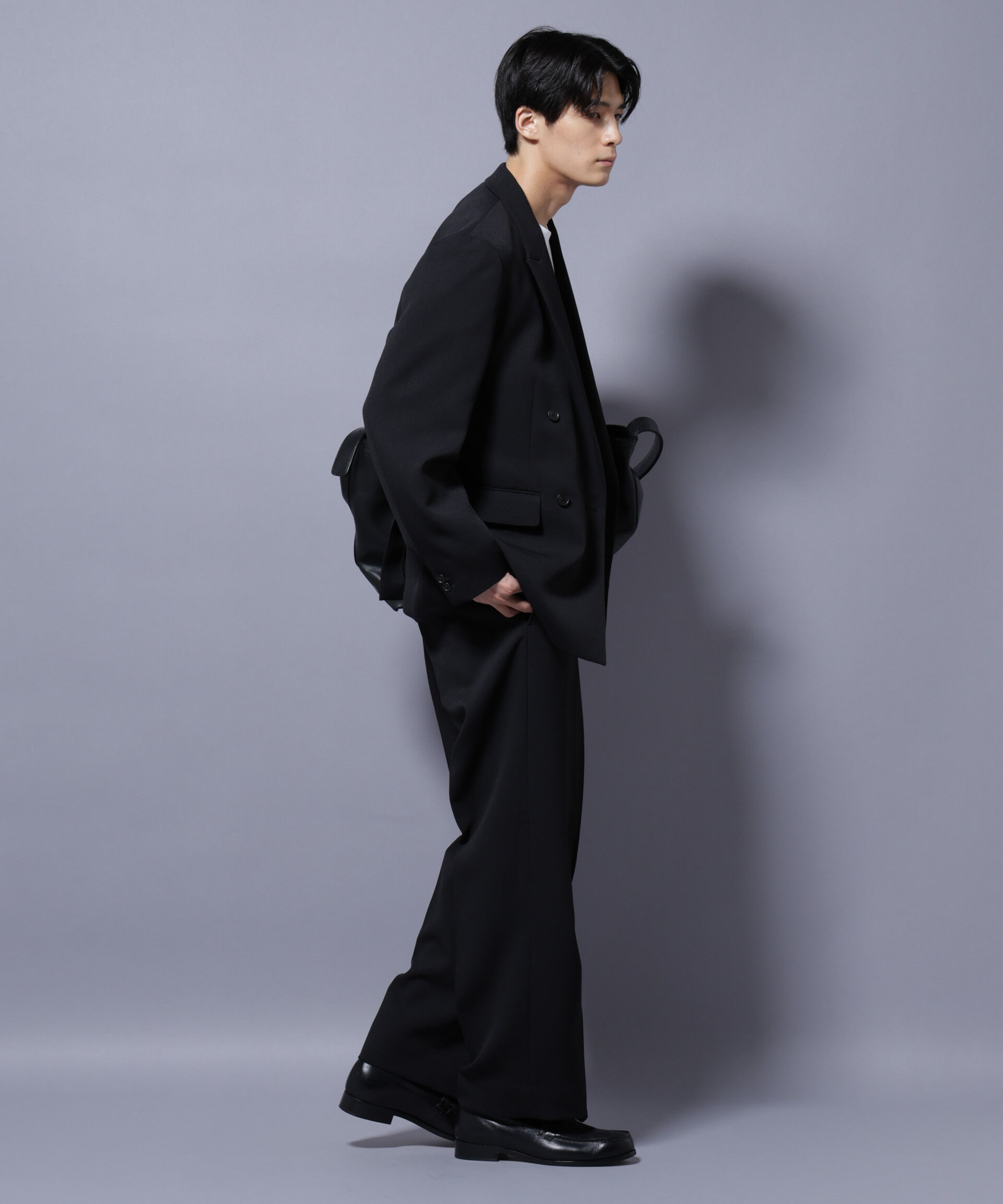 nano･universe「Reflax(R) ダブルクロスウェザーダブルブレストジャケット(セットアップ可)」|テーラードジャケット|