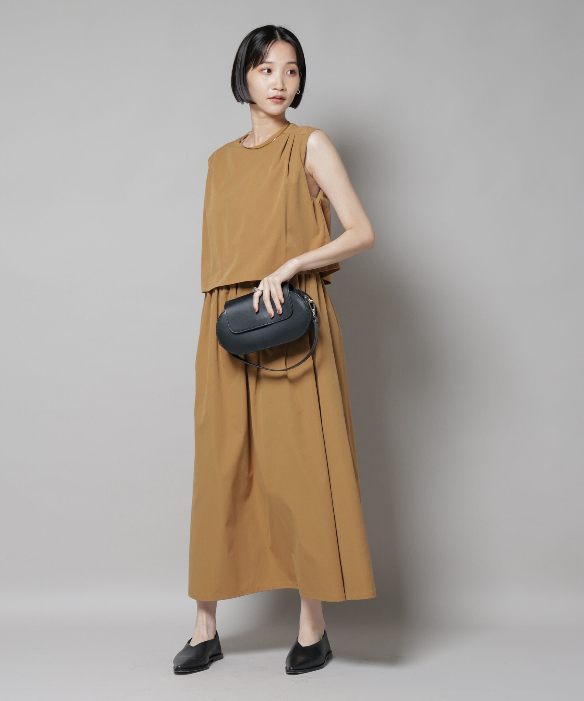 nano･universe「セットアップ風ノースリーブワンピース」|ワンピース|