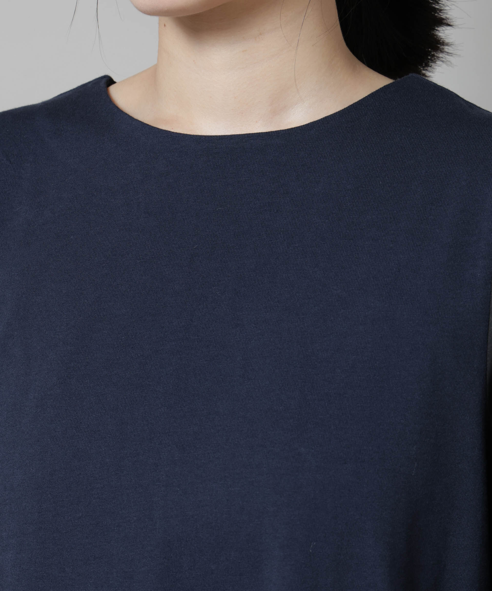 nano･universe「ハシゴレーススリーブ異素材コンビワンピース」|ワンピース|