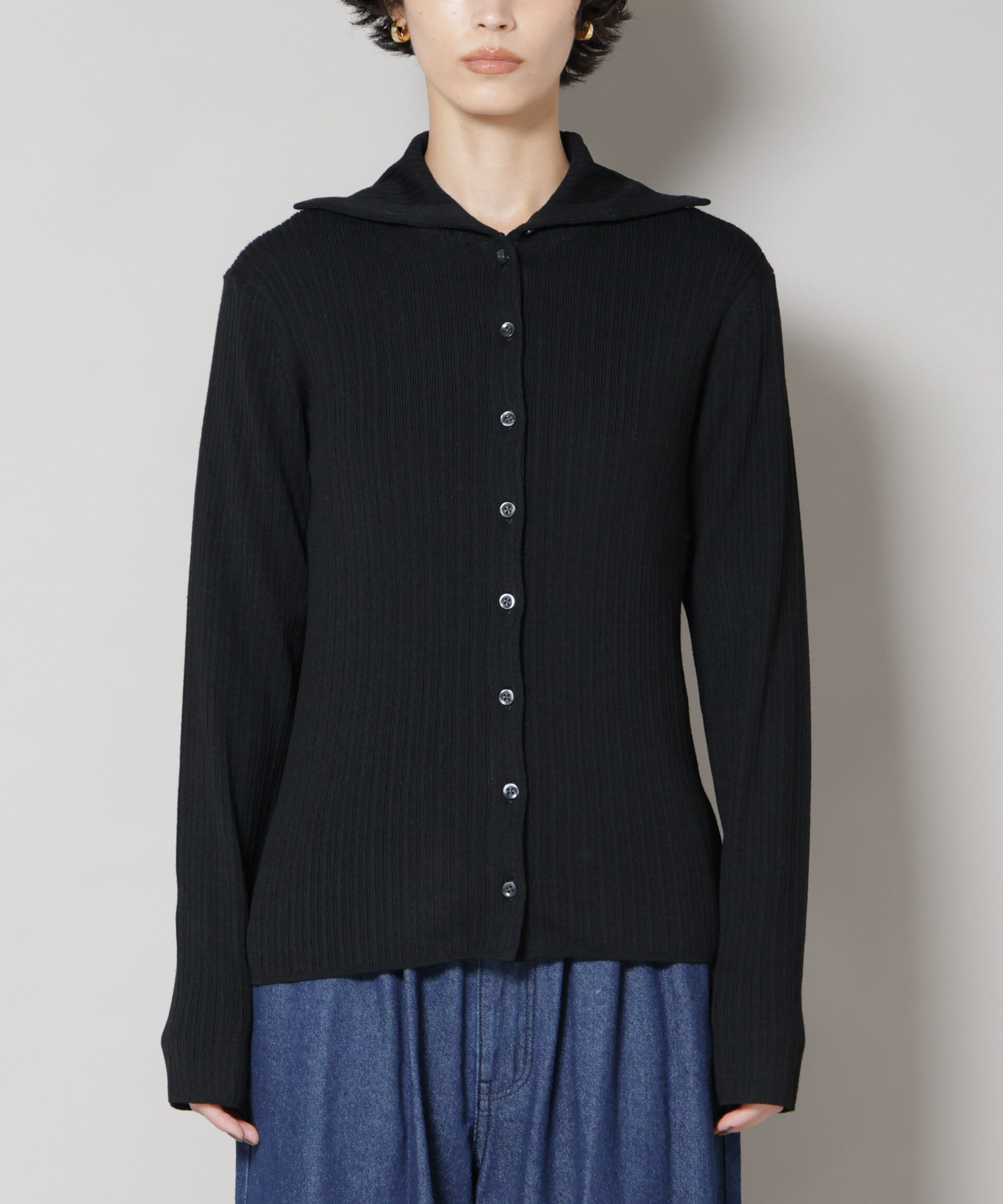 nano･universe「毛玉レスニット3wayリブタートルトップス」|ニット・セーター|