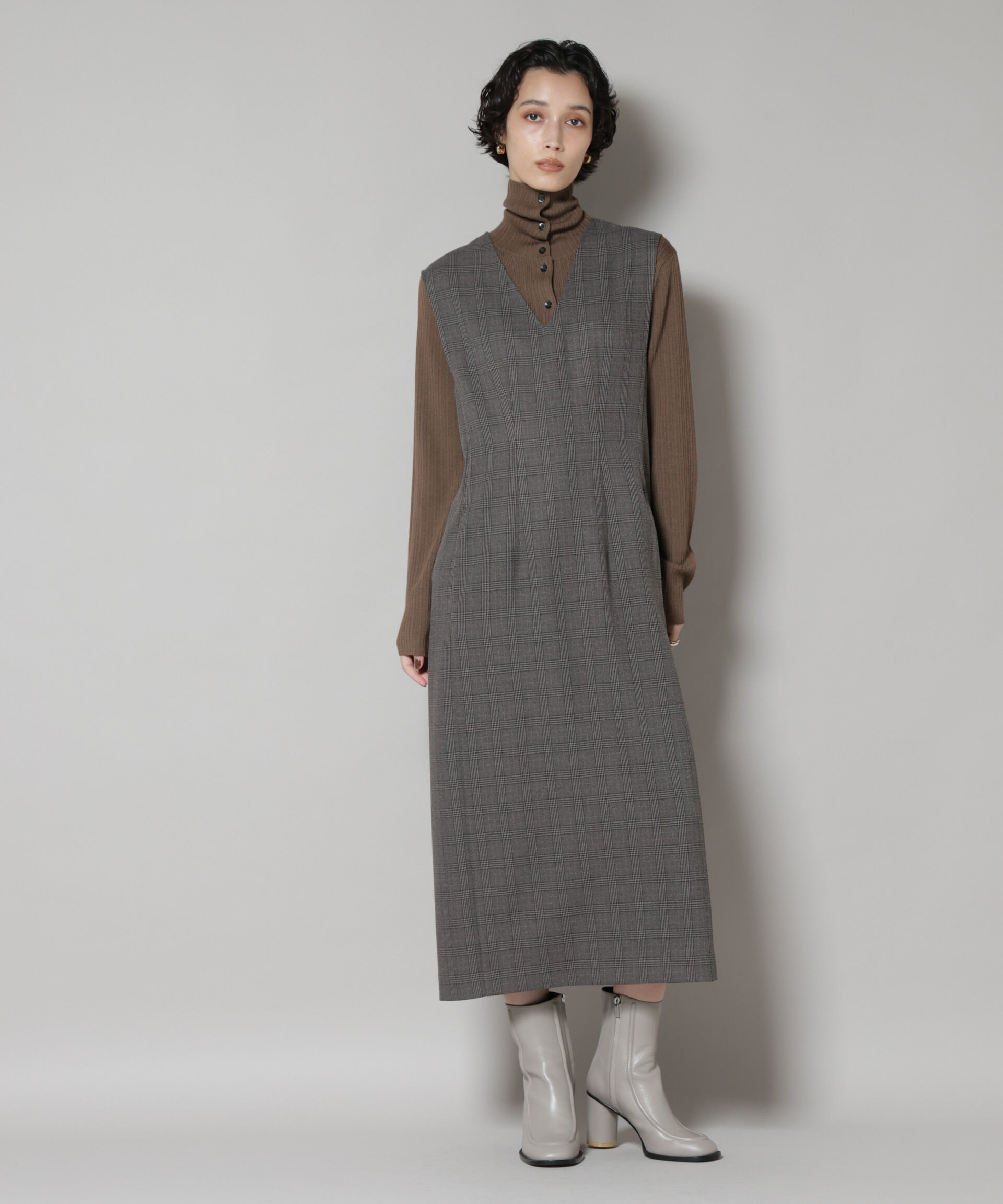 nano･universe「毛玉レスニット3wayリブタートルトップス」|ニット・セーター|