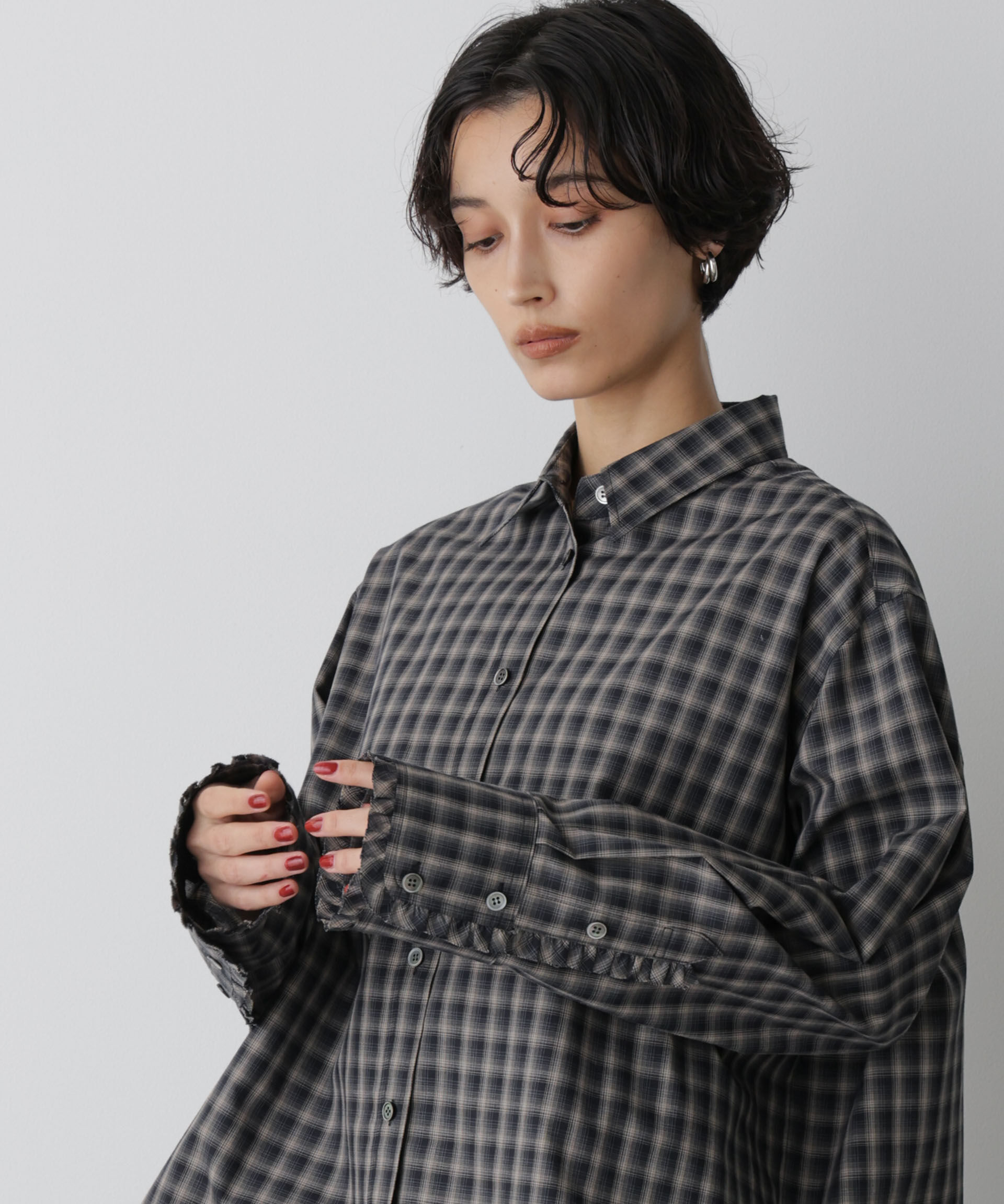  「「STEVELOUR」モダンプレッピーシャツ」|シャツ・ブラウス|