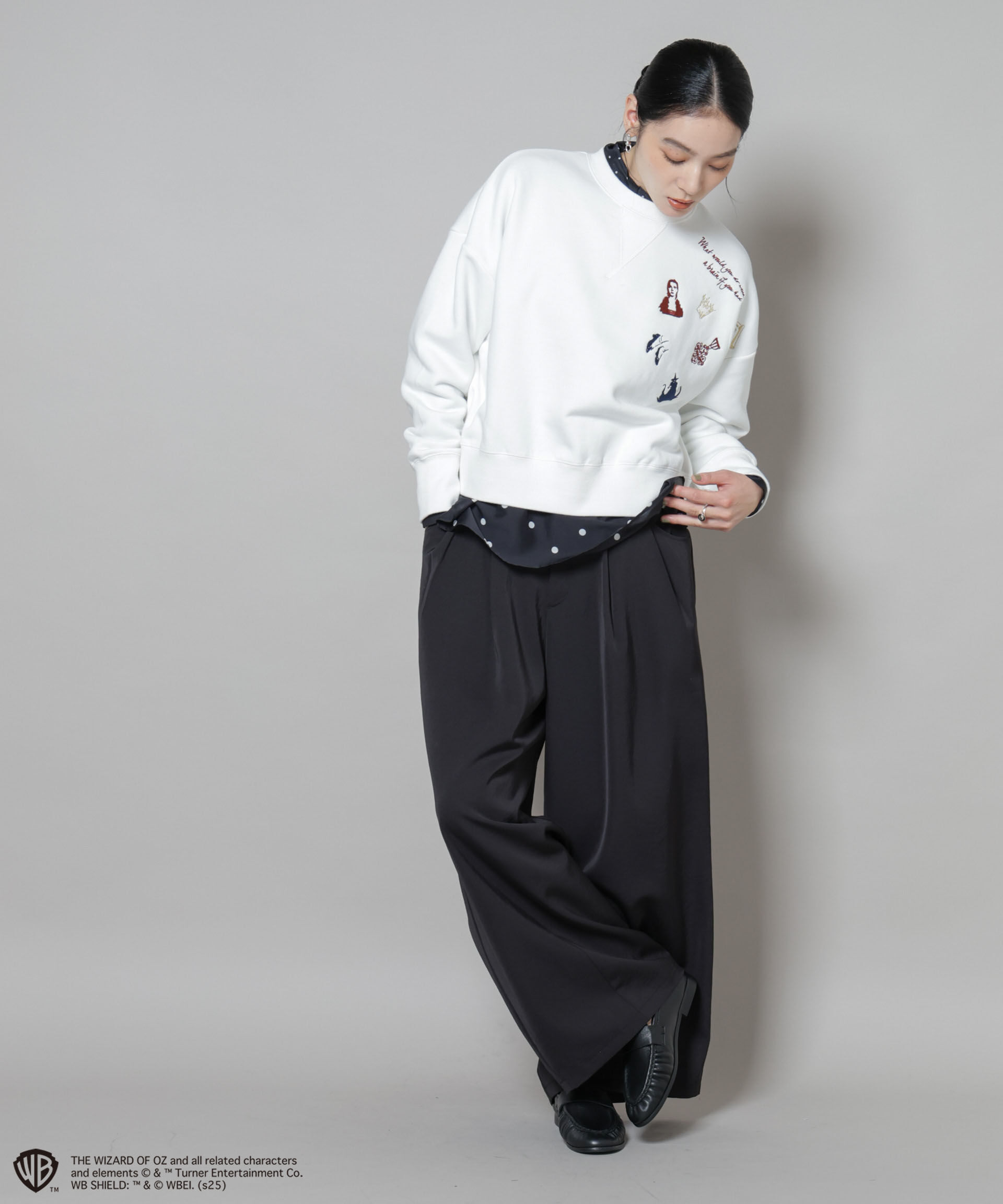 nano･universe「THE WIZARD OF OZ 刺繍スウェットトップス」|Tシャツ・カットソー|