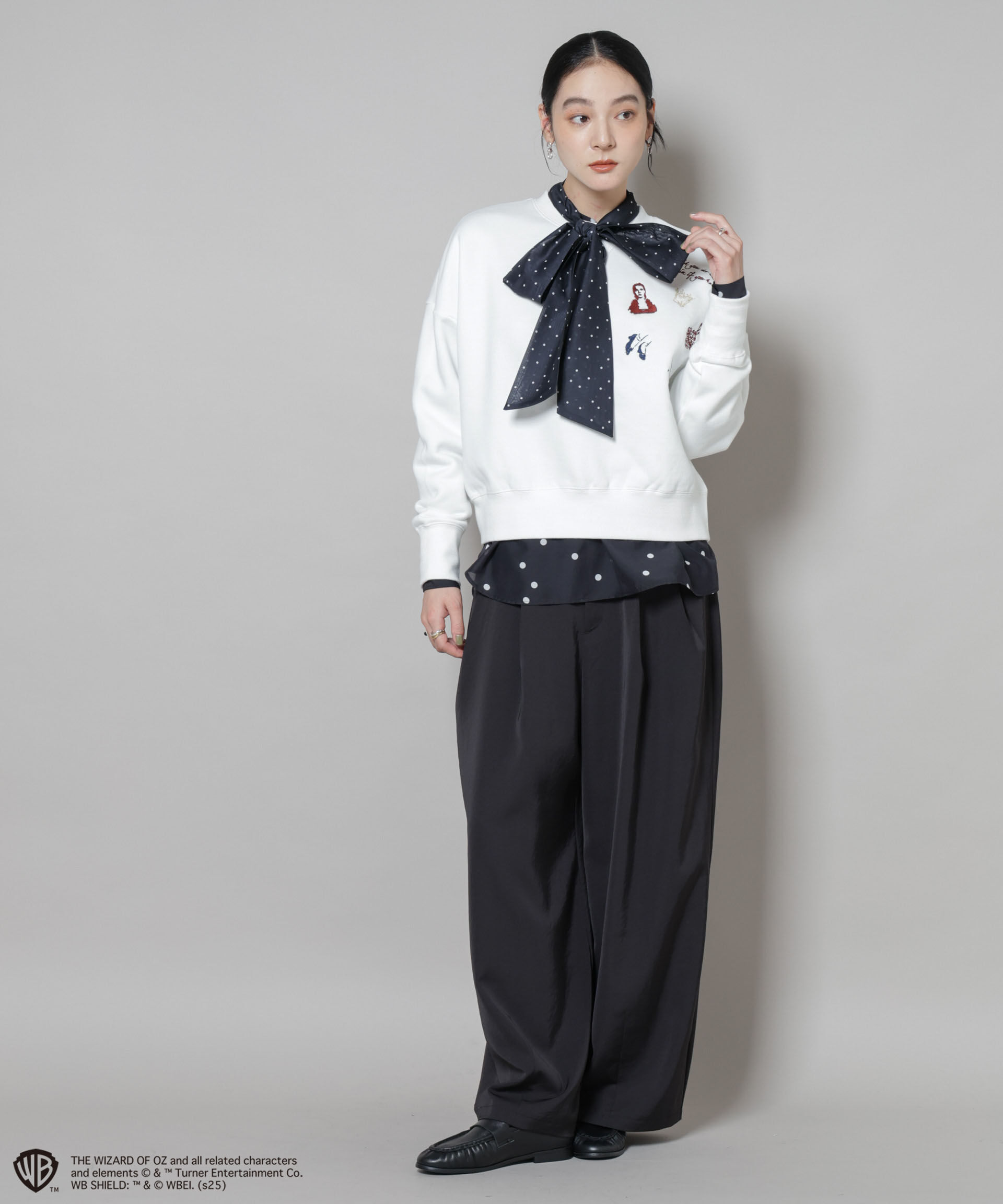 nano･universe「THE WIZARD OF OZ 刺繍スウェットトップス」|Tシャツ・カットソー|