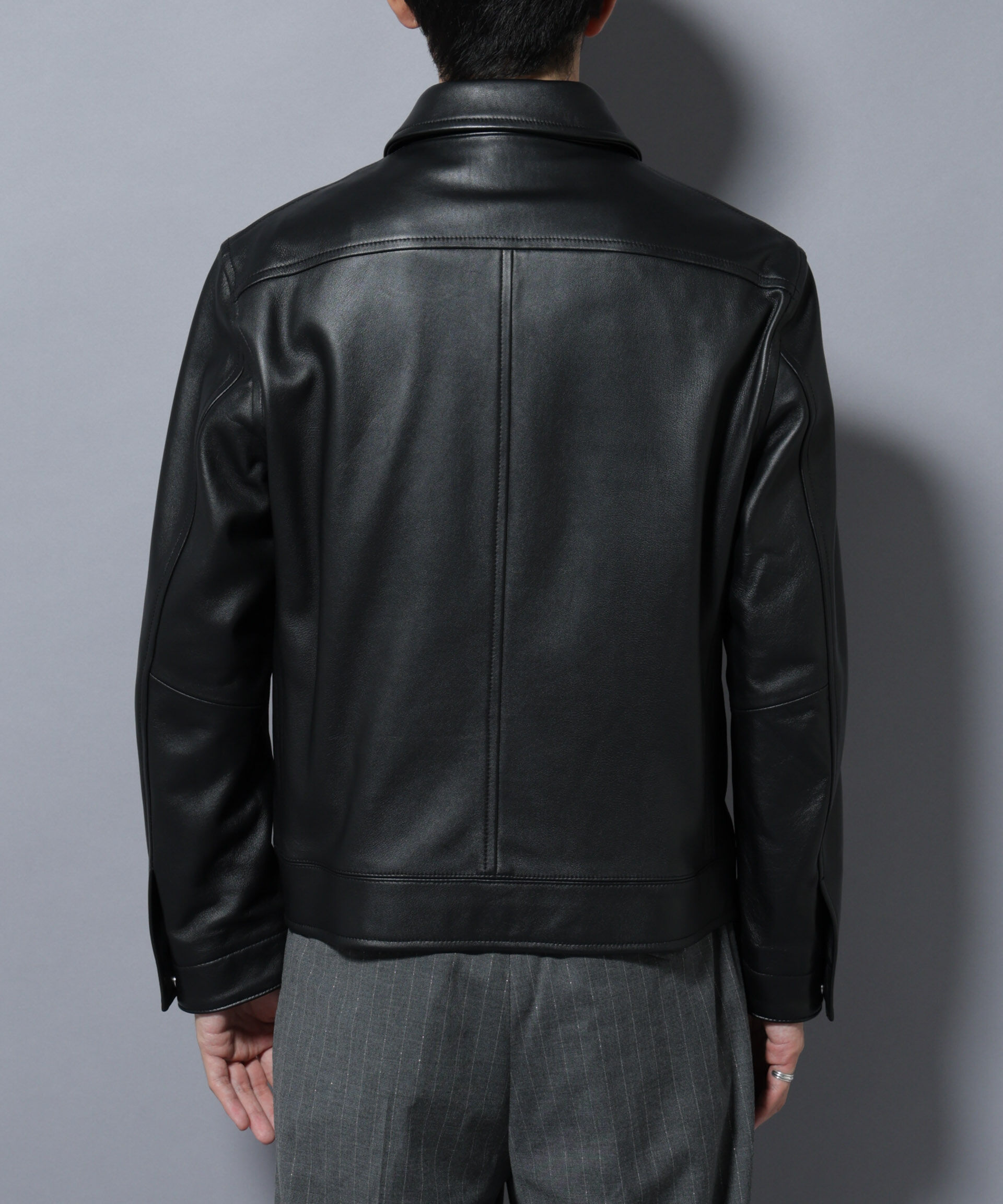 nano･universe「ラムナッパレザーライダースジャケット」|ライダースジャケット|