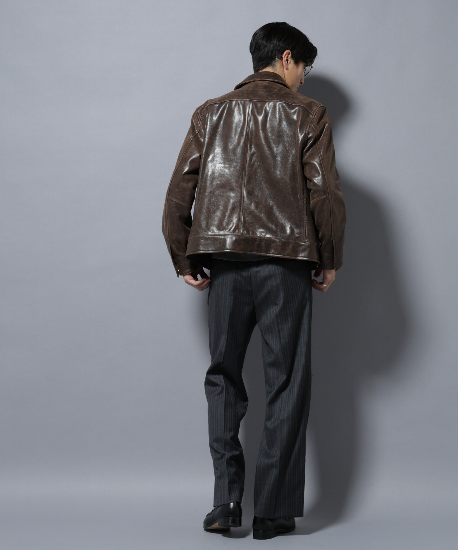 nano･universe「ラムナッパレザーライダースジャケット」|ライダースジャケット|
