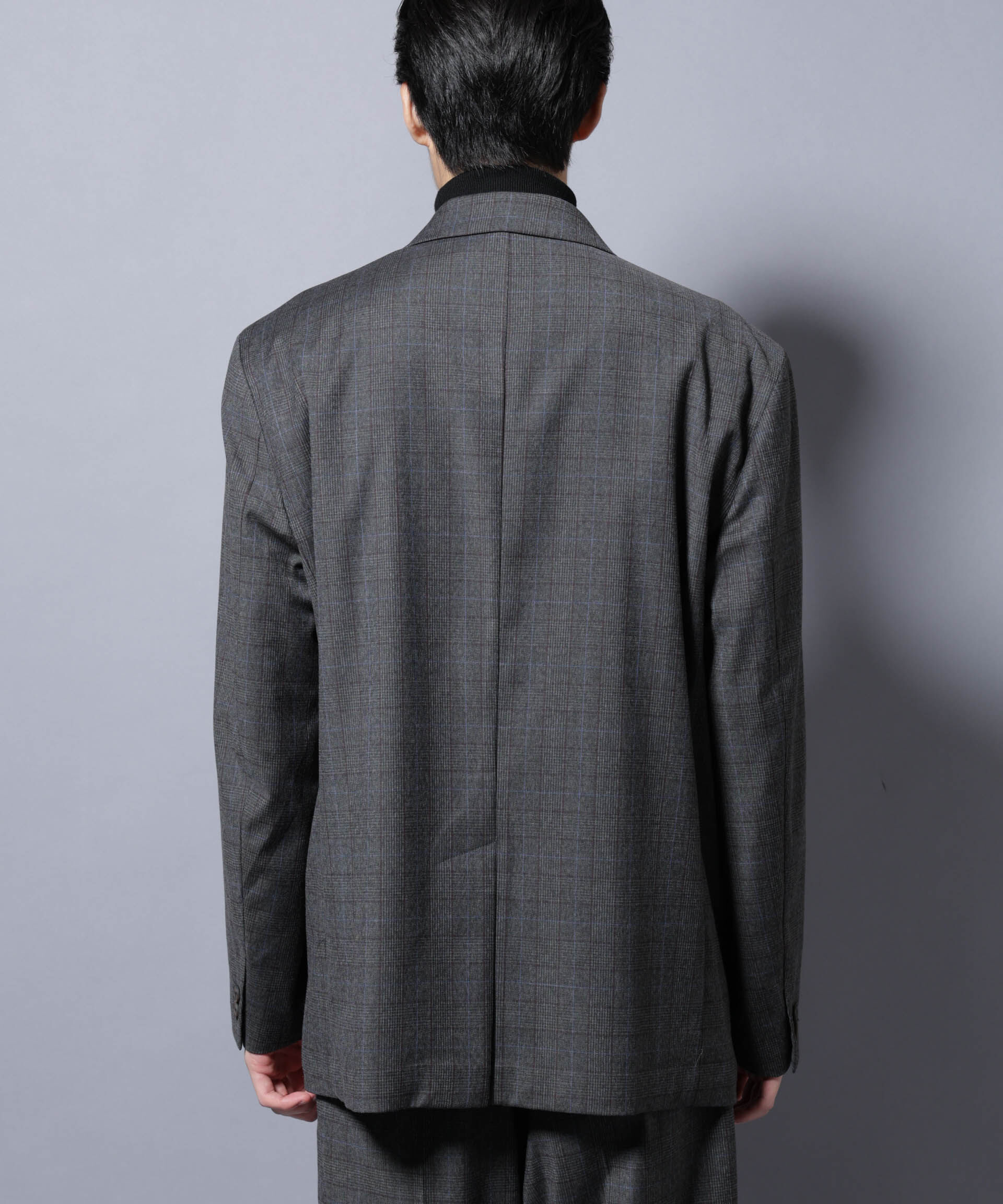 nano･universe「DELEGANTE グレンチェックW-Brethted ジャケット（セットアップ可）」|テーラードジャケット|