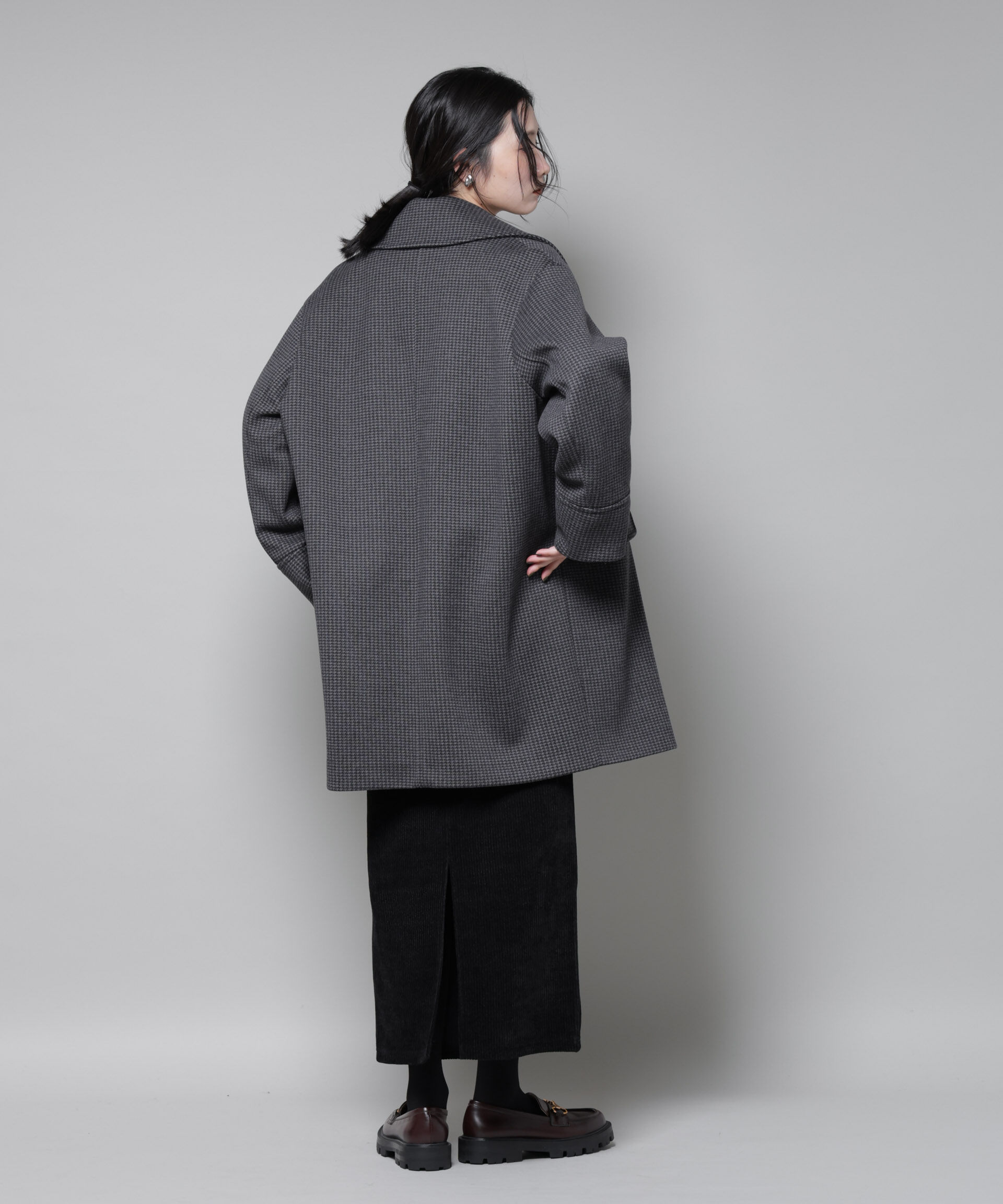 nano･universe「オーバーサイズポケットチェックコート」|その他|