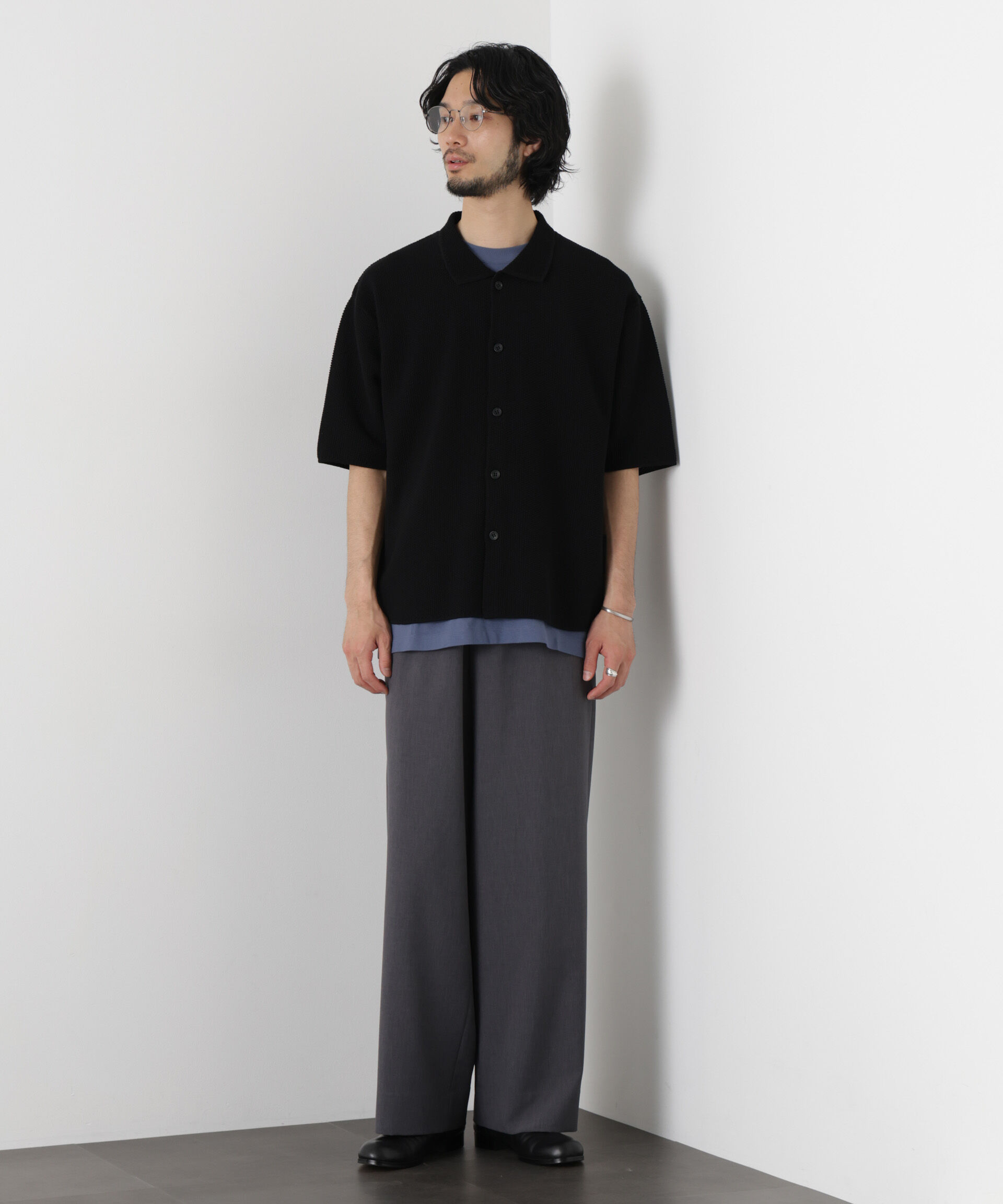 nano･universe「｢OtoNANO｣大人のワイドパンツ Reflax(R) ECOウエザークロスパンツ」|チノ|