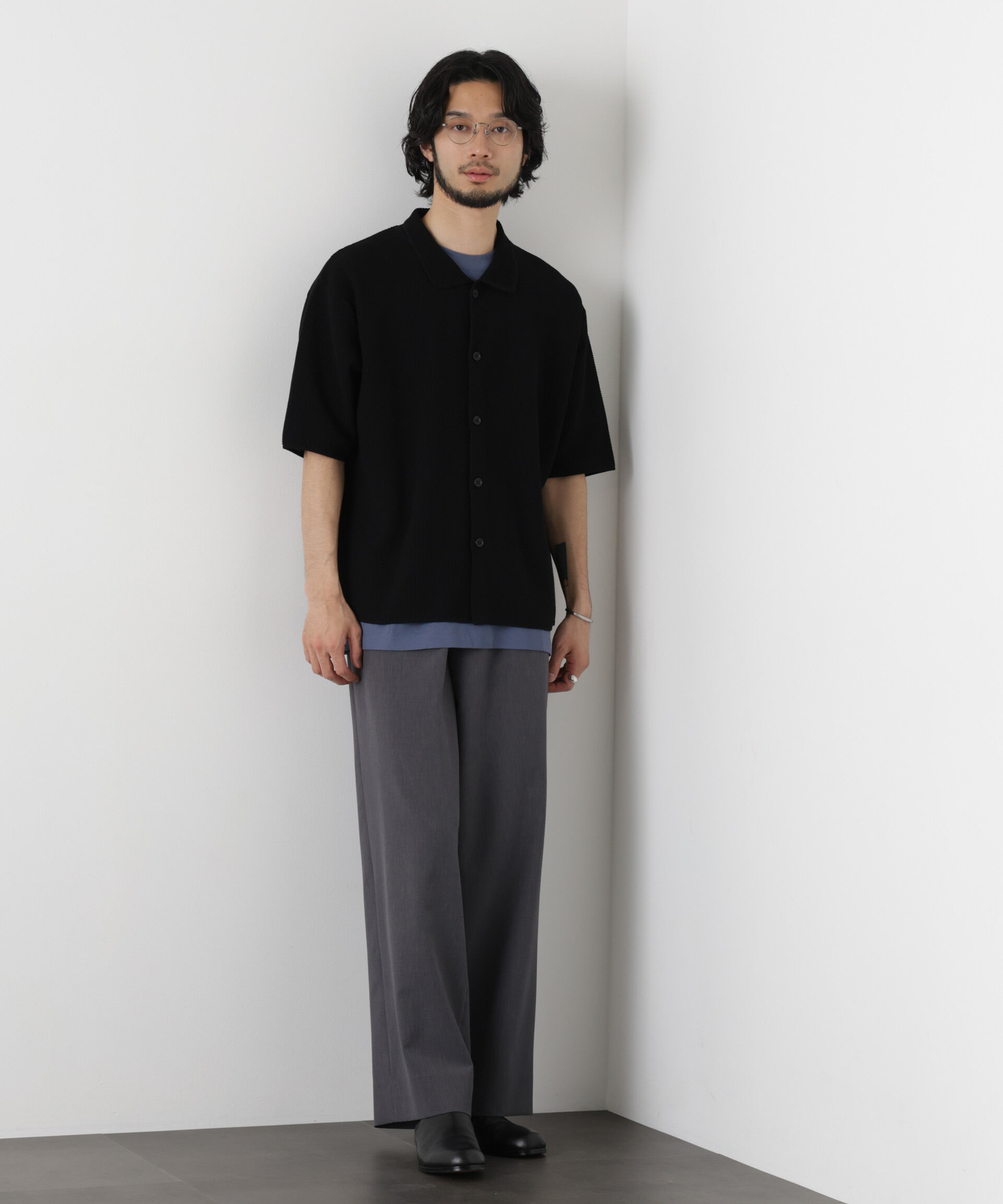 nano･universe「｢OtoNANO｣大人のワイドパンツ Reflax(R) ECOウエザークロスパンツ」|チノ|