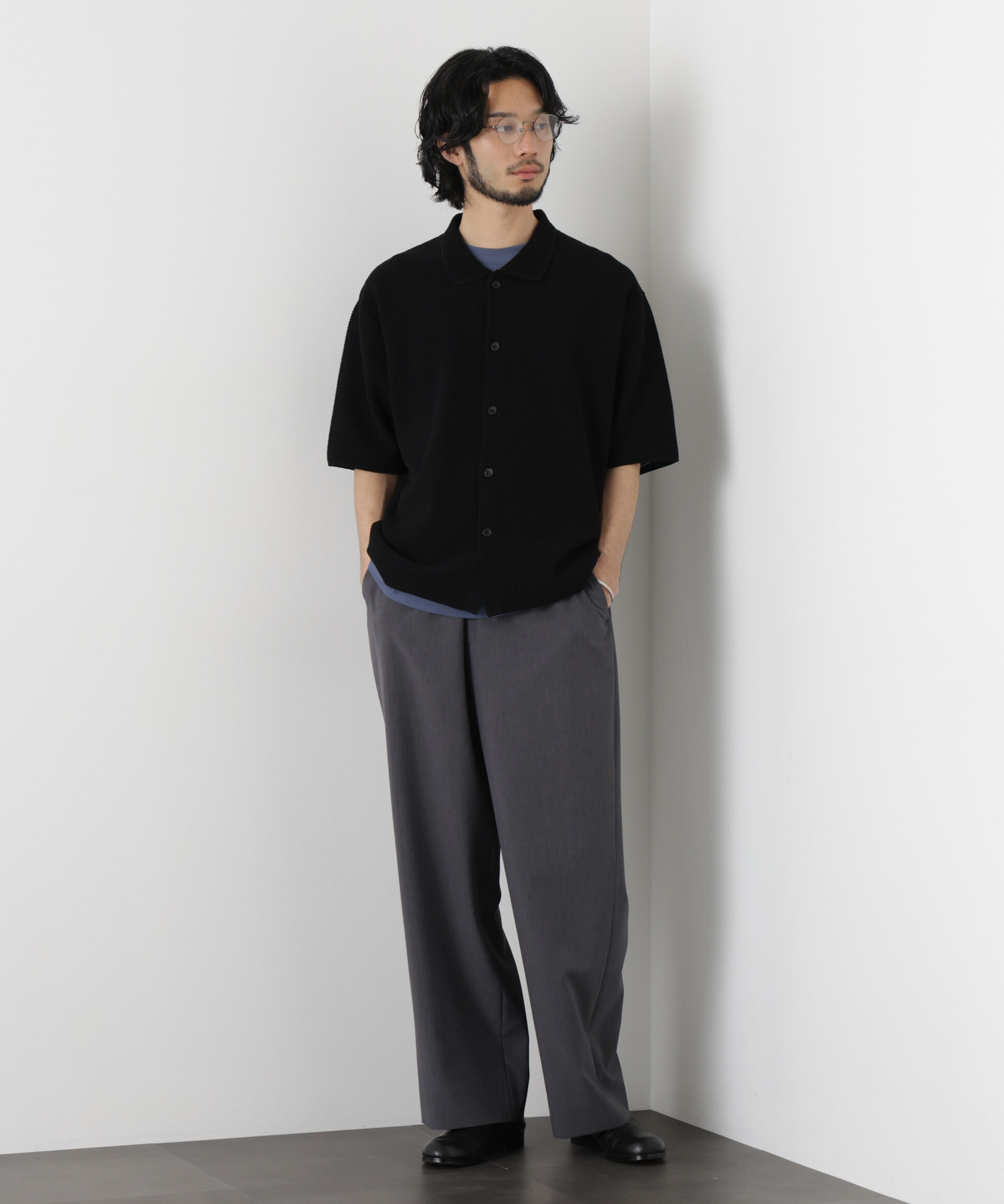 nano･universe「｢OtoNANO｣大人のワイドパンツ Reflax(R) ECOウエザークロスパンツ」|チノ|