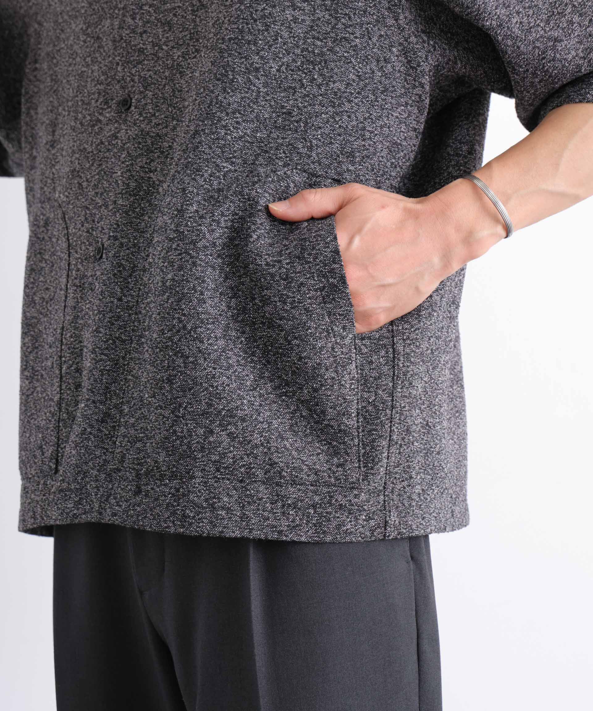 nano･universe「ネップポケットシャツ 半袖」|シャツ・ブラウス|