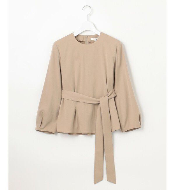 自由区「【セットアップ対応・洗える】ドレープツイルプルオーバー ブラウス」|シャツ・ブラウス|