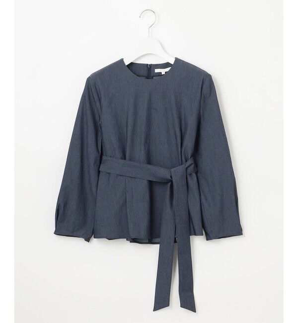 自由区「【セットアップ対応・洗える】ドレープツイルプルオーバー ブラウス」|シャツ・ブラウス|