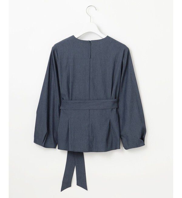 自由区「【セットアップ対応・洗える】ドレープツイルプルオーバー ブラウス」|シャツ・ブラウス|