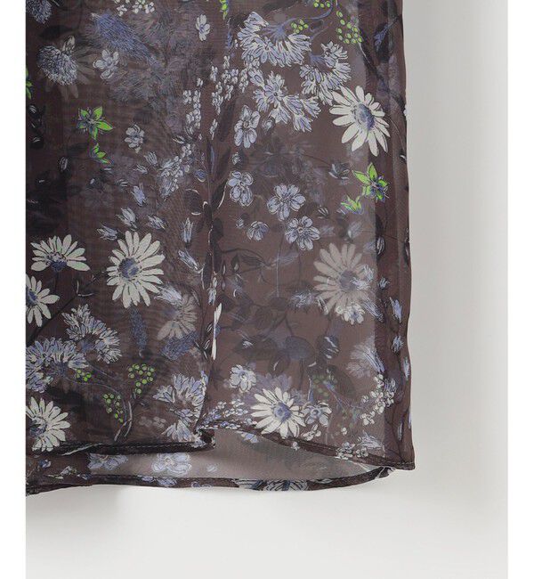 自由区「【セットアップ対応・洗える】ボタニカルフラワープリント ブラウス」|シャツ・ブラウス|