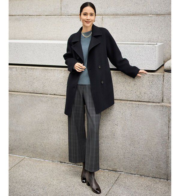 自由区「【SHIHOさん着用・秋から春まで履ける】ストレッチショート ブーツ」|ショートブーツ|