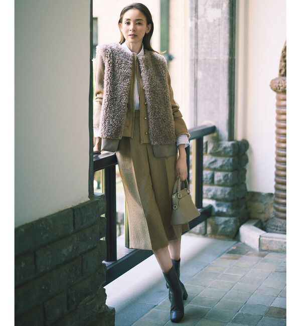 自由区「【SHIHOさん着用・秋から春まで履ける】ストレッチショート ブーツ」|ショートブーツ|