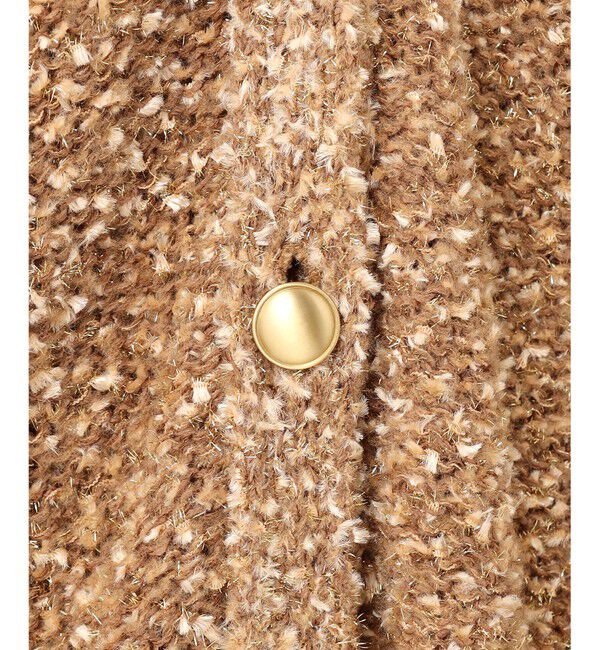 自由区「【カタログ掲載】ラメファンシーツイード カーディガン」|カーディガン|