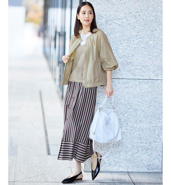 自由区「【SHIHOさん着用】ビスコースナイロンドビーストライプ スカート」|スカート|