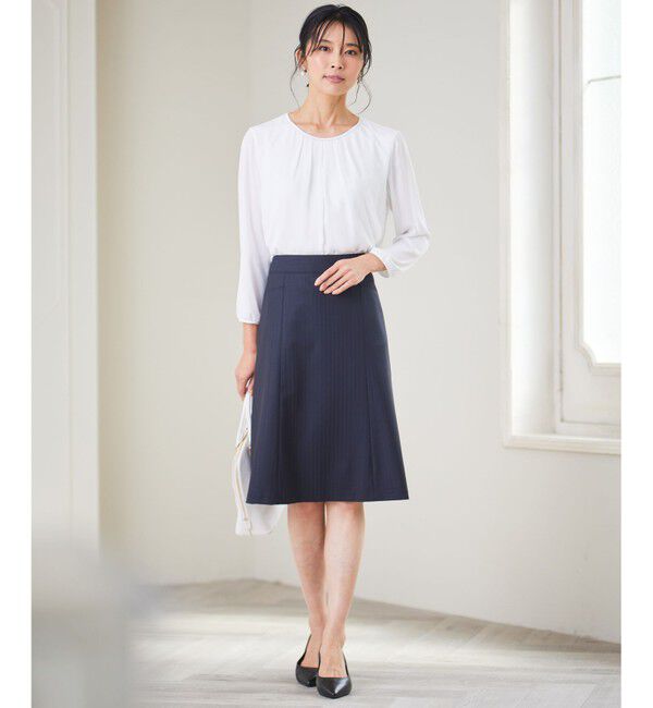 23区「【洗える】シルキーデシン ボールチェーン カットソー」|Tシャツ・カットソー|