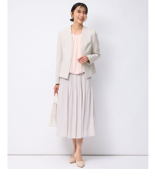 23区「【洗える】シルキーデシン ボールチェーン カットソー」|Tシャツ・カットソー|