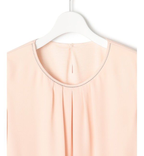 23区「【洗える】シルキーデシン ボールチェーン カットソー」|Tシャツ・カットソー|