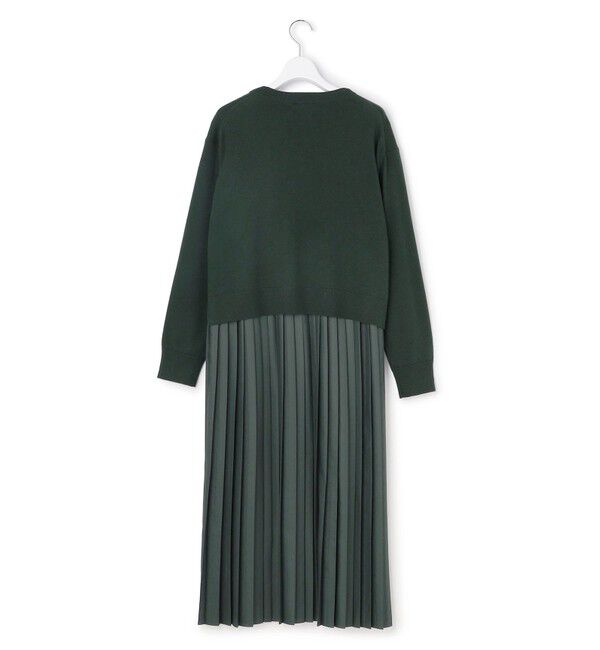 23区「ニットセットアップ プリーツコンビ ワンピース」|ワンピース|