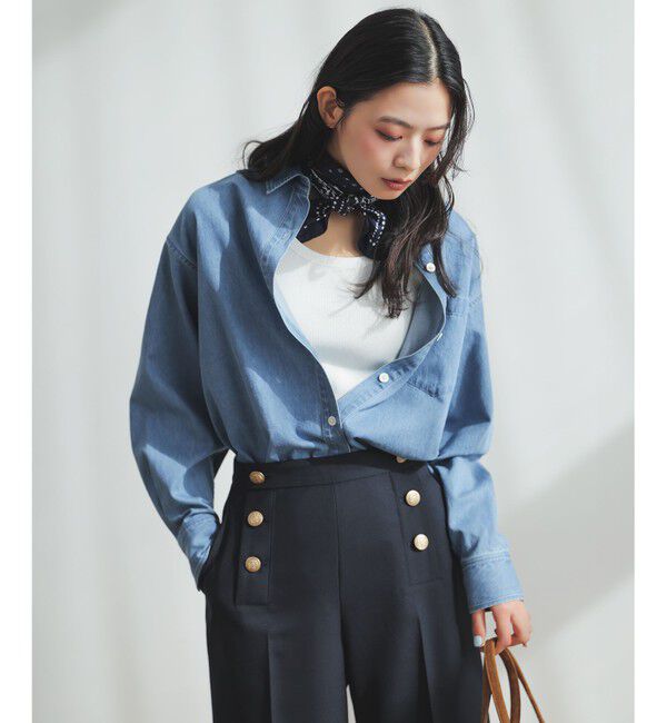 23区「ライトダンガリー デニムシャツ」|シャツ・ブラウス|