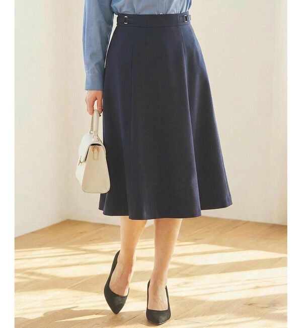 ANY SIS「【セットアップ対応】褒めらレディフレア スカート」|スカート|ネイビー