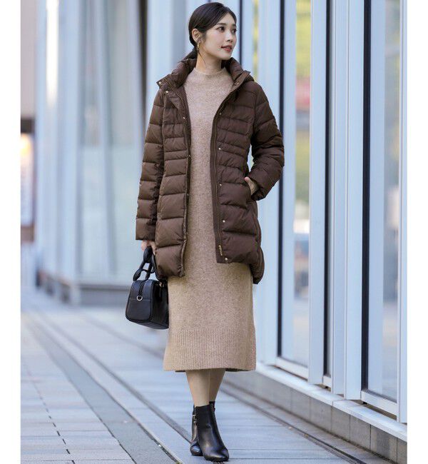 ANY SIS「【2WAY】シルキータフタロング ダウン」|ダウン|