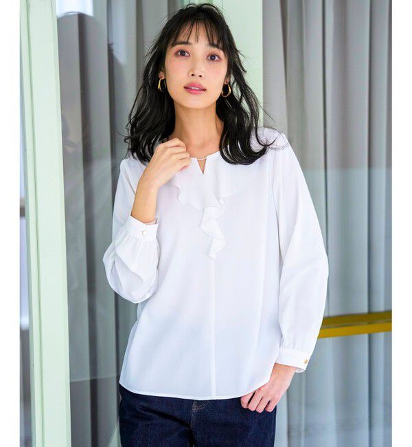ANY SIS「フリル ブラウス」|シャツ・ブラウス|オフ