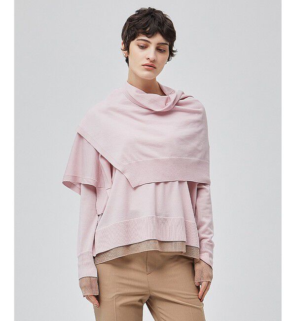 BEIGE,「【洗える】LA MONNAIE / ショールニット」|マフラー|Pink