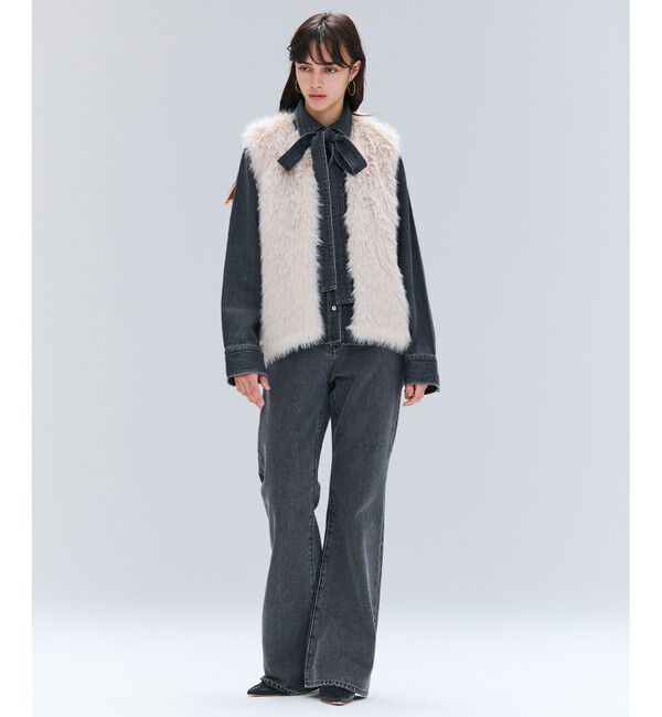 BEIGE,「【洗える・Oggi 11月号掲載】NAVIGLIO / フレアシルエットデニムパンツ」|デニム|