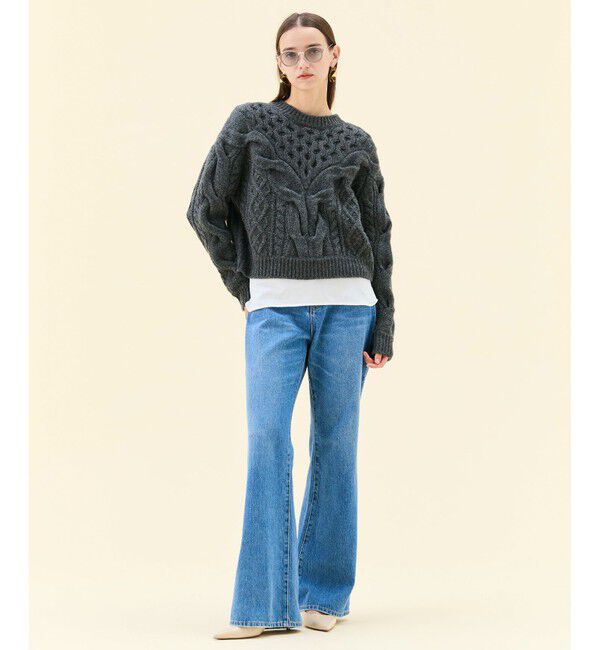 BEIGE,「【洗える・Oggi 11月号掲載】NAVIGLIO / フレアシルエットデニムパンツ」|デニム|