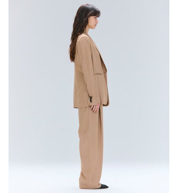 BEIGE,「【Oggi 11月号掲載】COBURN / シルク混ショールカラージャケット」|テーラードジャケット|