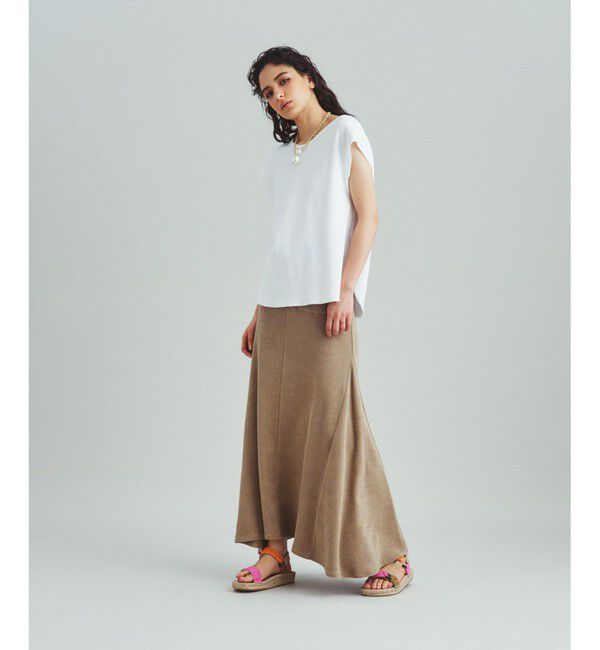  「ロゴ刺繍ハニカムノースリーブ」|Tシャツ・カットソー|