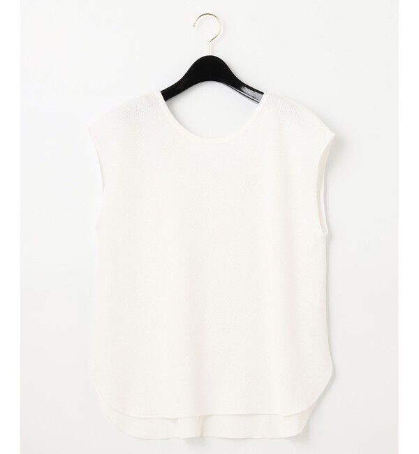  「ロゴ刺繍ハニカムノースリーブ」|Tシャツ・カットソー|